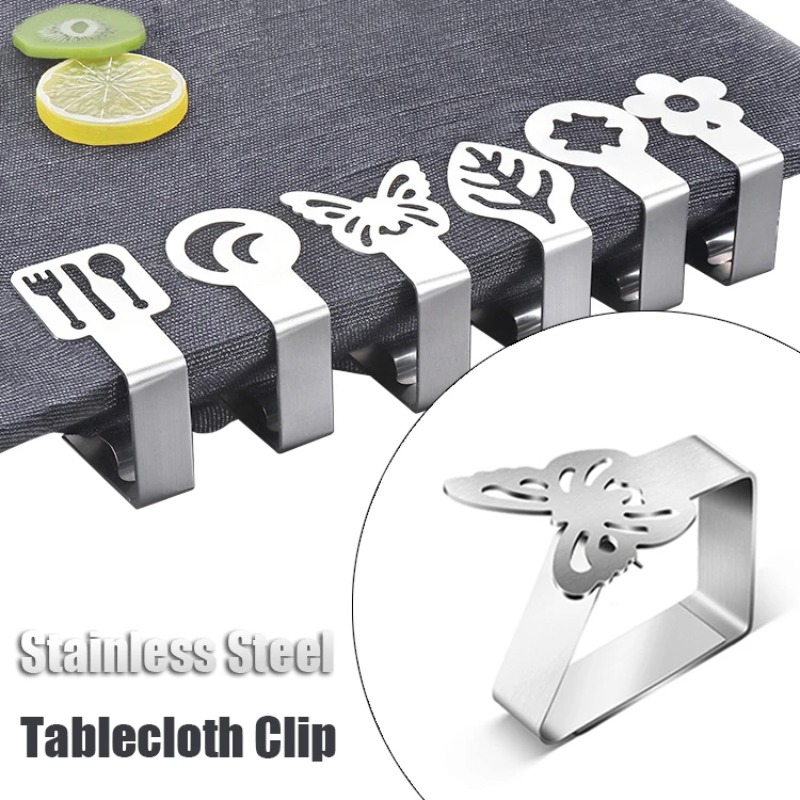 Event Suppliers - 20PCS Cat Paw Tablecloth Clips Stainless
