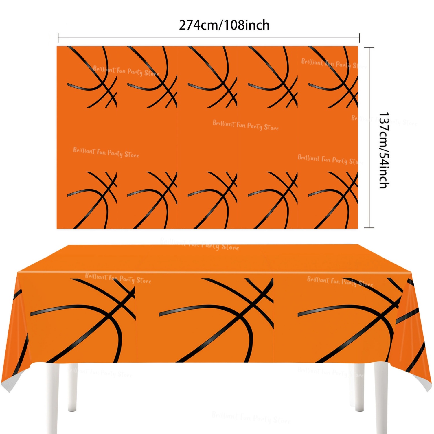 Soccer Basketball Theme Tablec - Table Cloth Disposable review and price
