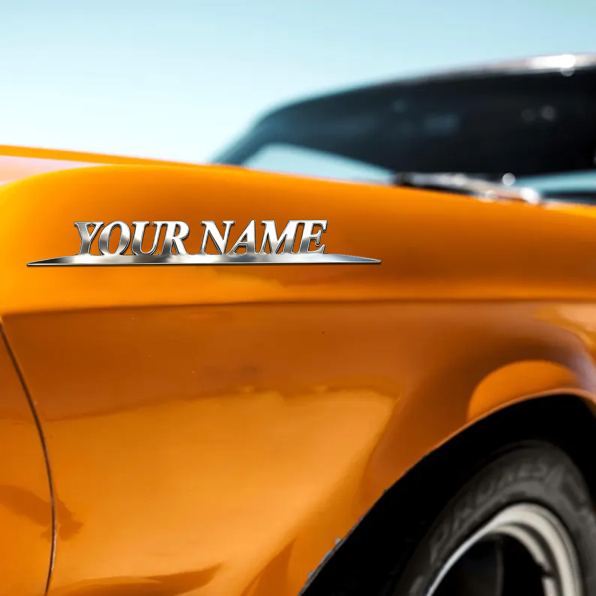 Metal Trendy YOUR NAME Sticker - Event Suppliers review and price