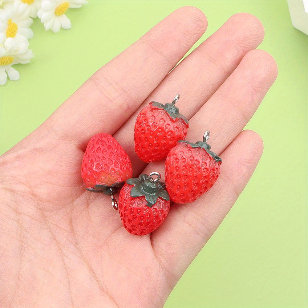 12/27/54pcs Red Resin Strawber - Event Suppliers review and price