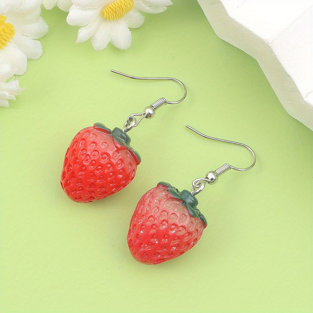 12/27/54pcs Red Resin Strawber - Event Suppliers review and price