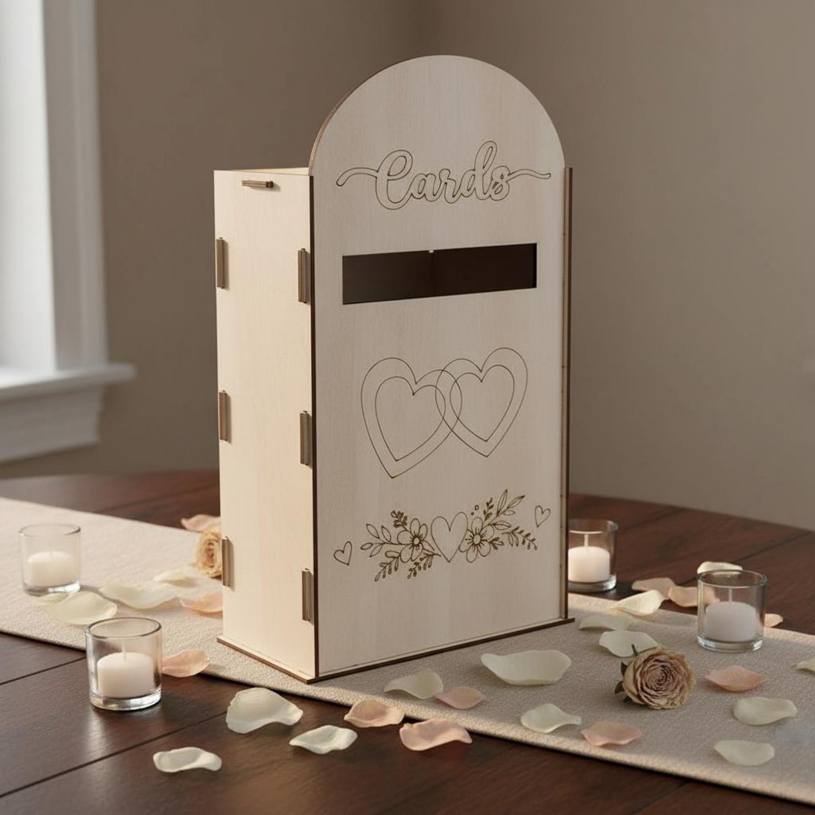Wooden Wedding Card Box Laser  - Event Party Box review and price