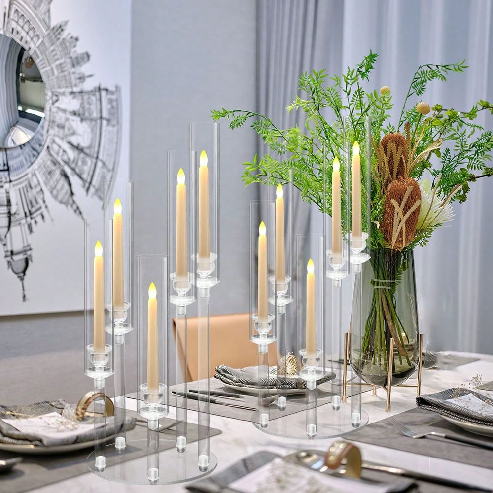5 Arm Acrylic Candelabra For T - Centerpiece Stick review and price