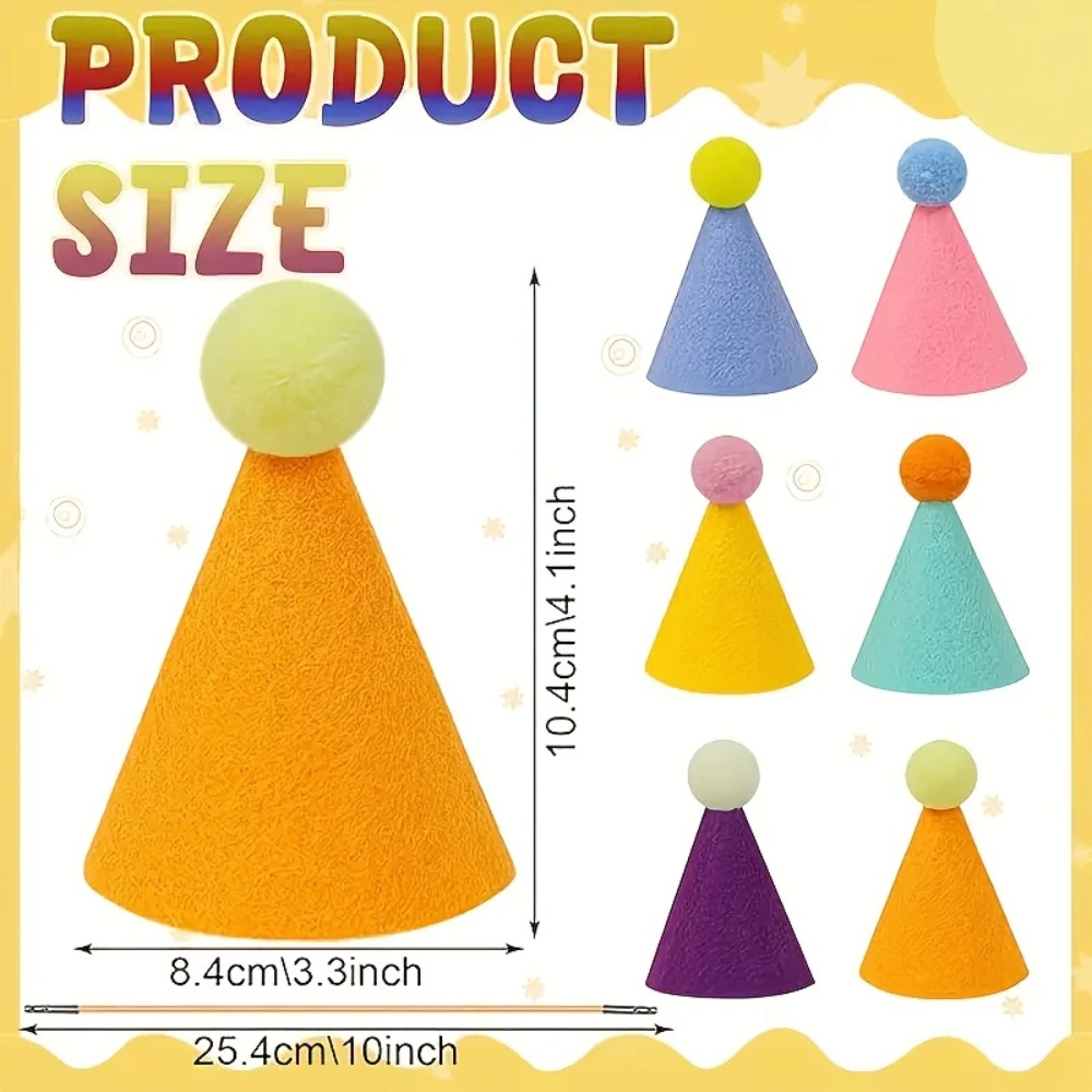 6 pcs Mini Party Hats: Lightwe - Party Hat Cone review and price