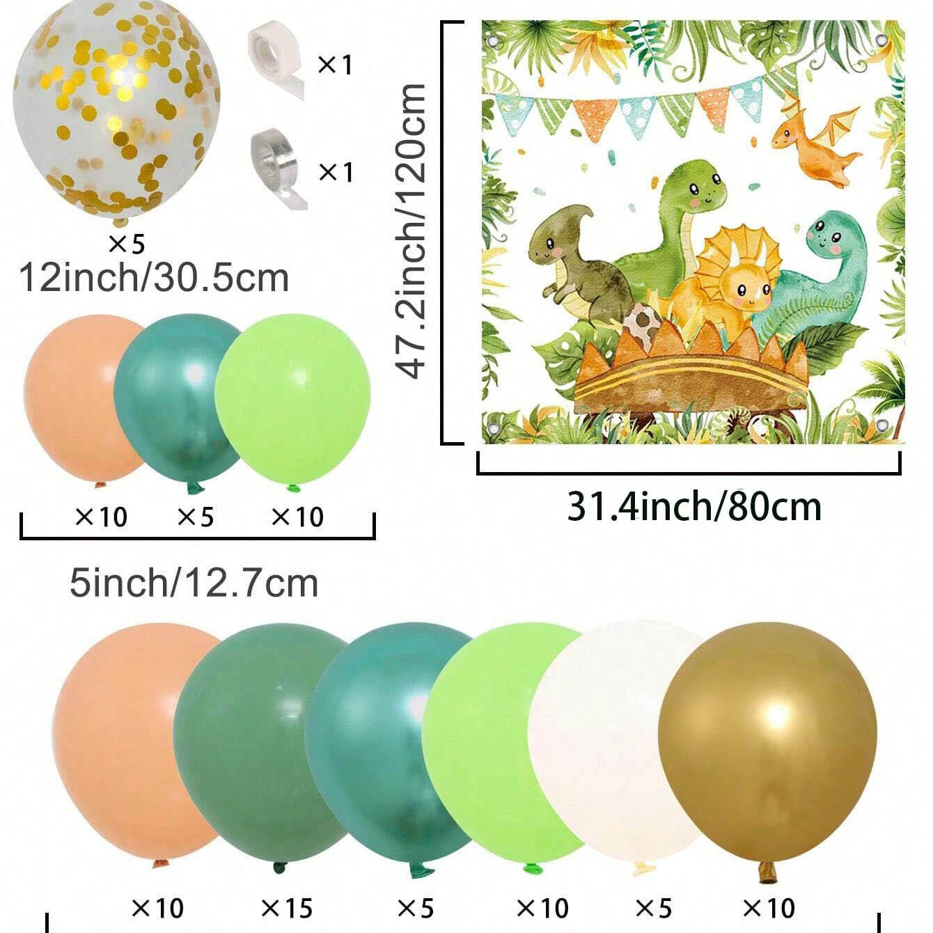 Dinosaur Balloon Set Arch for  - Balloon Arch Kit review and price