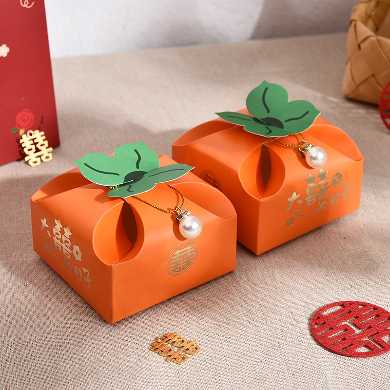 50pcs Orange Portable Gift Box - Event Party Box review and price