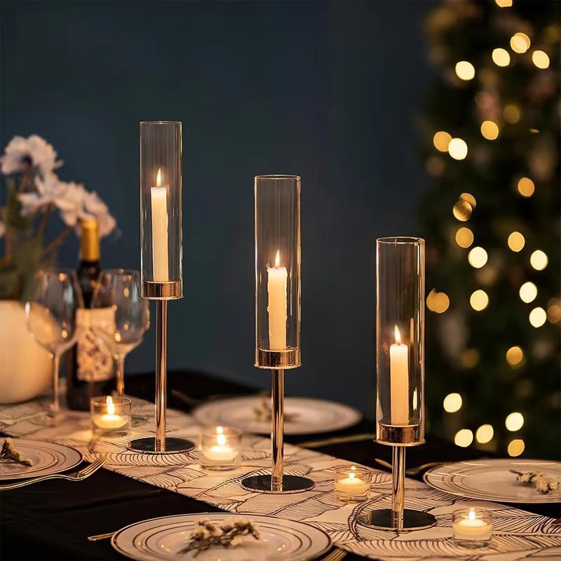 Gold Hurricane Candle Holders  - Centerpiece Stick review and price